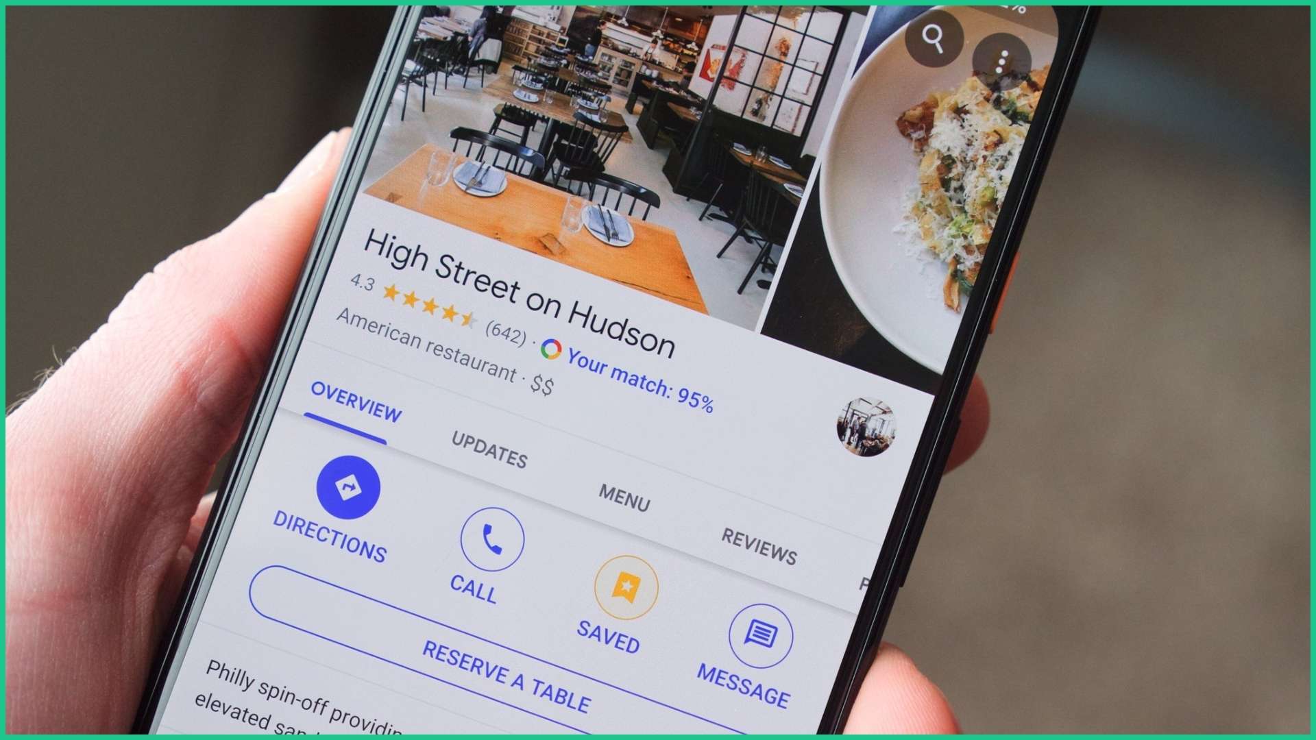 Nhà hàng có thể được hiển thị trên Google Maps sau khi hoàn tất các bước thiết lập và xác minh