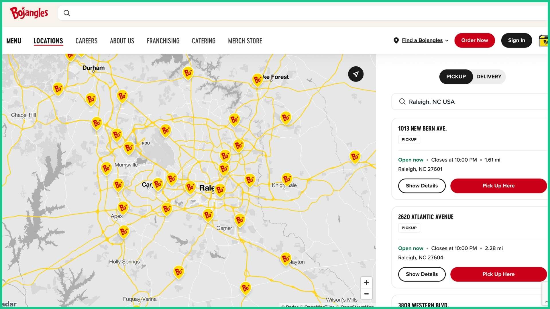 Giao diện tích hợp Google Maps API trên website